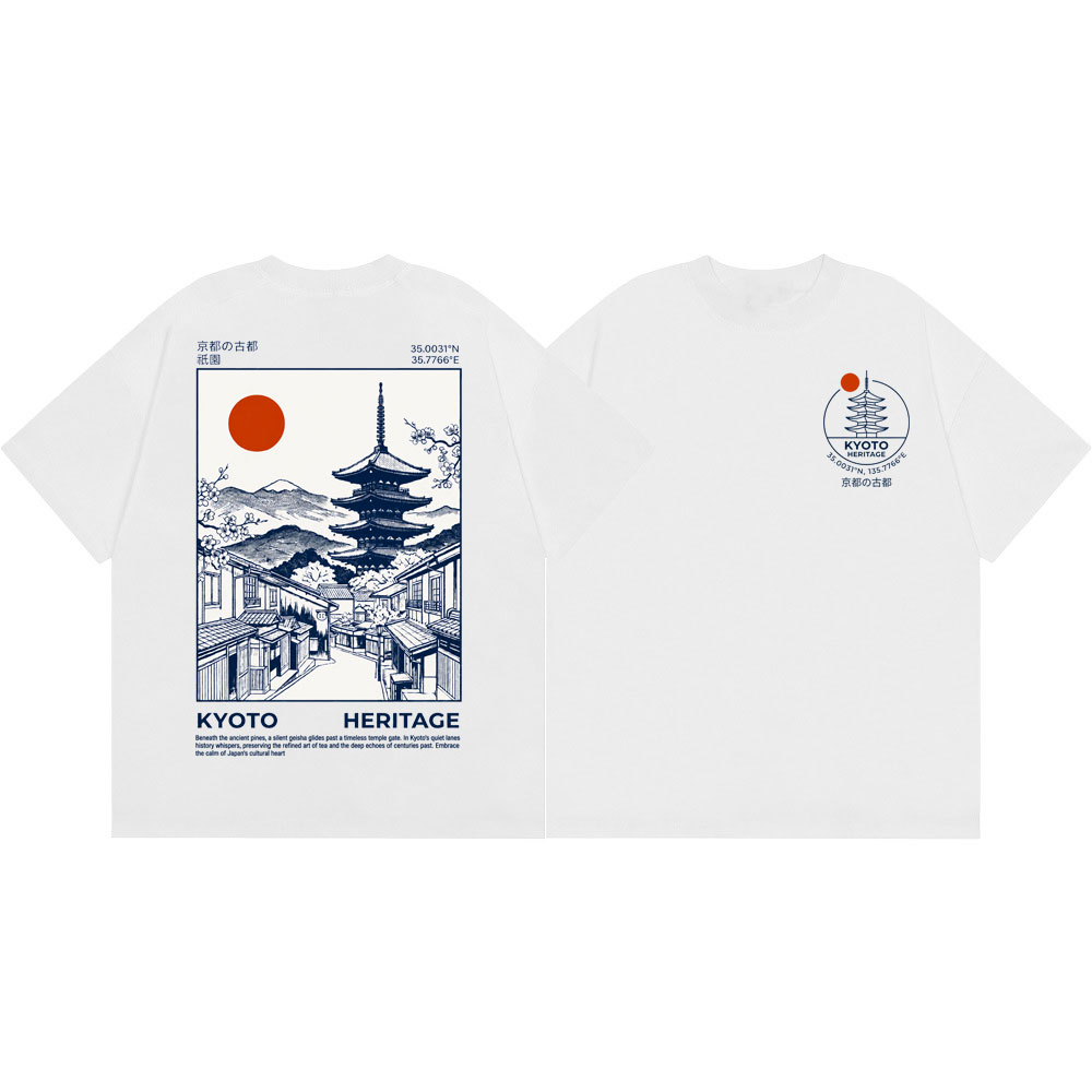 Vintage Fashion Kyoto - Camisetas Gráficas de Patrimônio de Quioto,