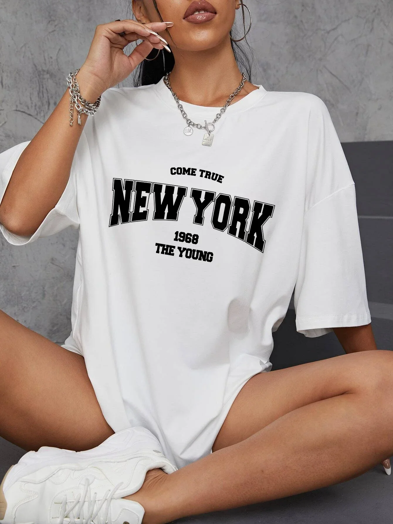 Vintage Fashion York - Vintage 1968 nova york gráfico camiseta