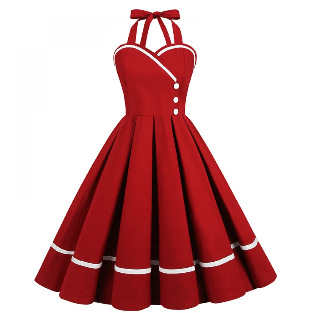 Vintage Fashion Dress - Halloween 50s 60s 80s vestido retro