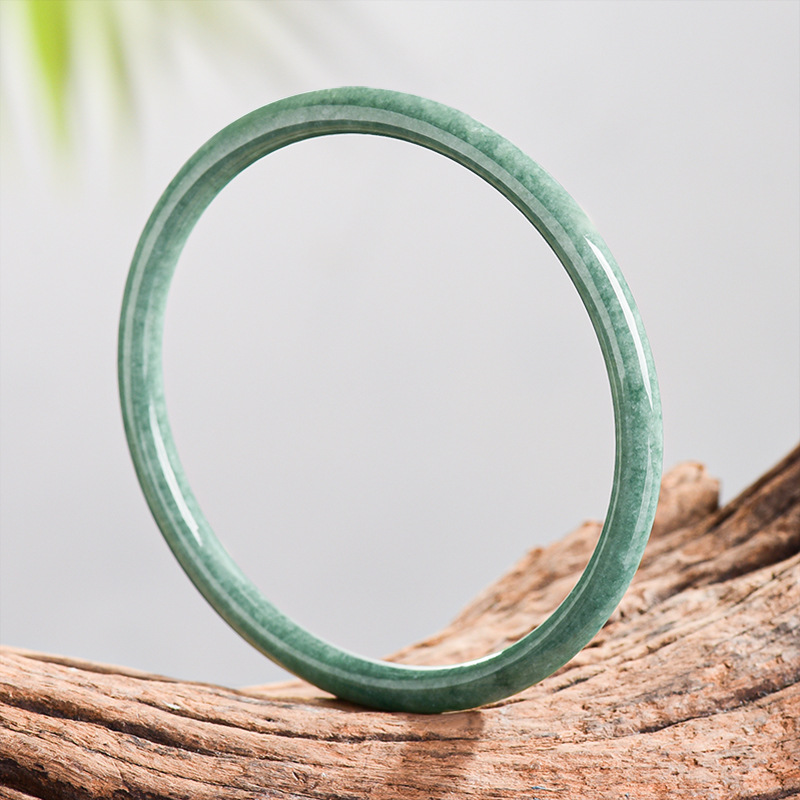 Vintage Women Fashion - Pulseira de Jadeíte Birmanesa Natural, Acessório