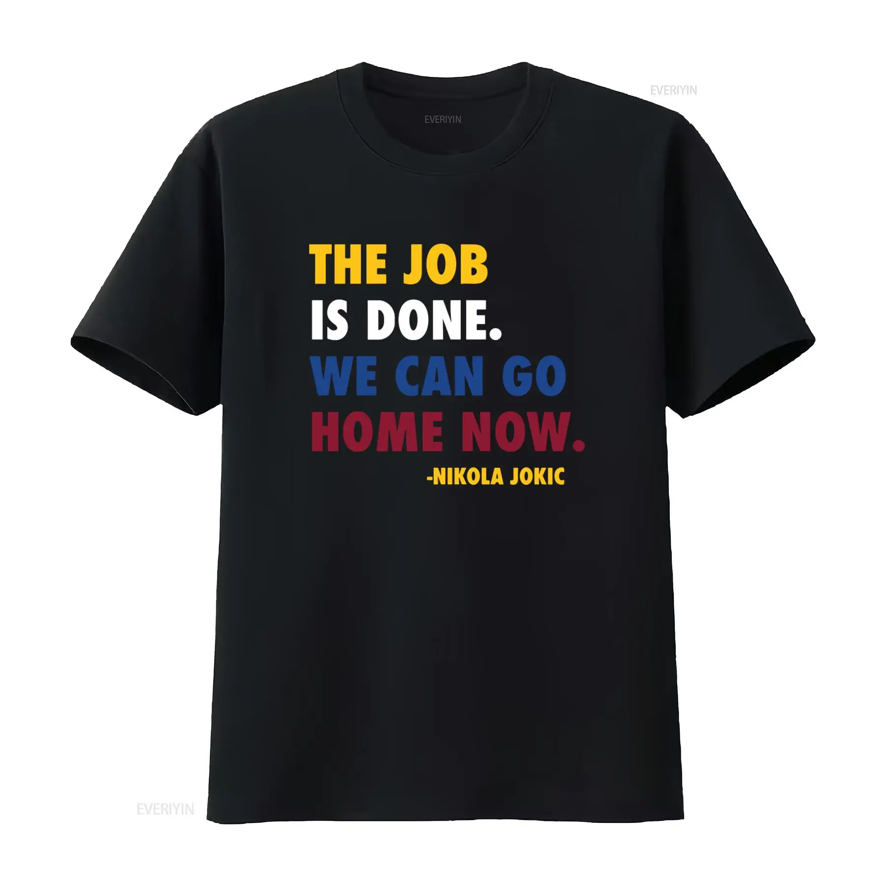 Vintage Fashion Quotes Short - Camiseta com citação de Nikola Jokic,