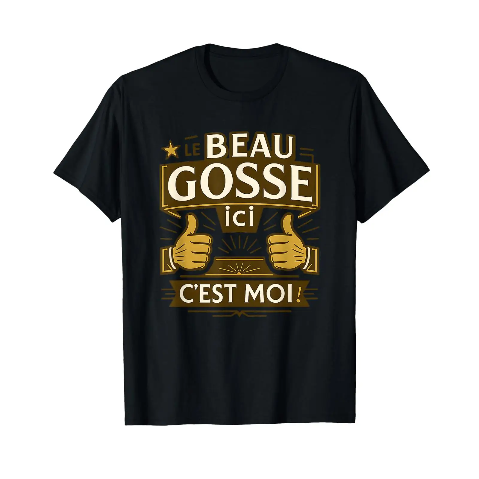 Vintage Fashion Quotes Short - Le Beau Gosse Ici C'est Moi