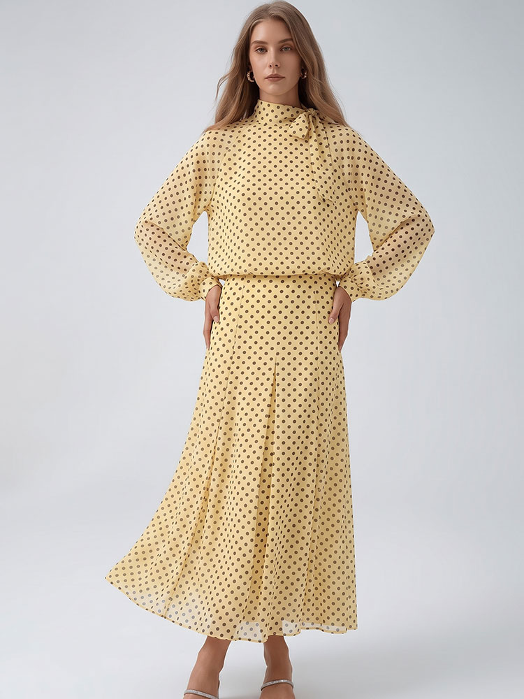 Vintage Fashion Pieces - Conjunto Vintage Feminino com Estampa de