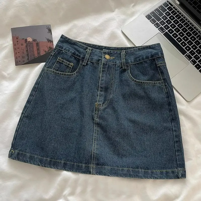 Vintage Fashion Pieces - Conjunto de Saia Jeans Y2K: Jaqueta
