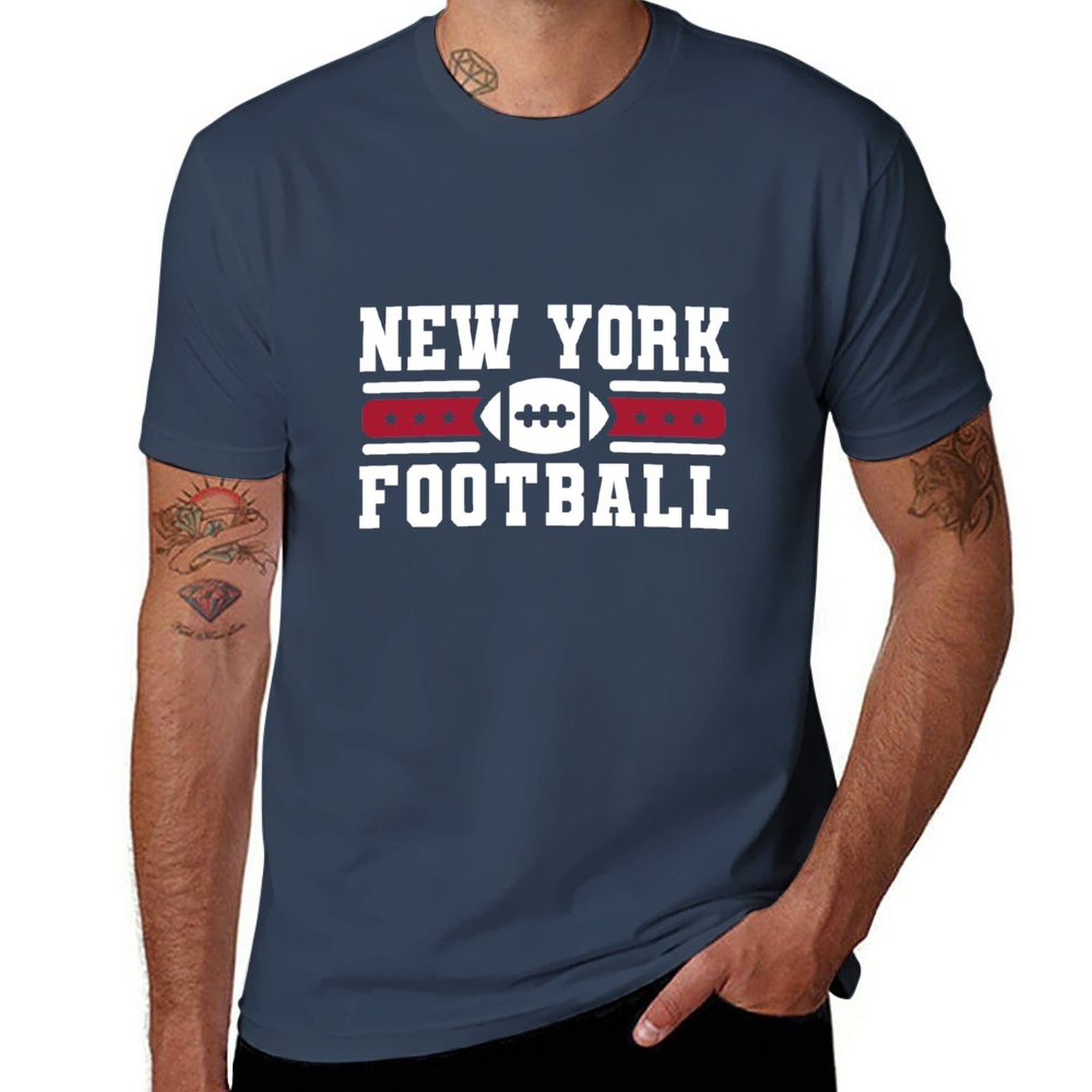 Vintage Fashion York - Camiseta masculina da equipe de futebol