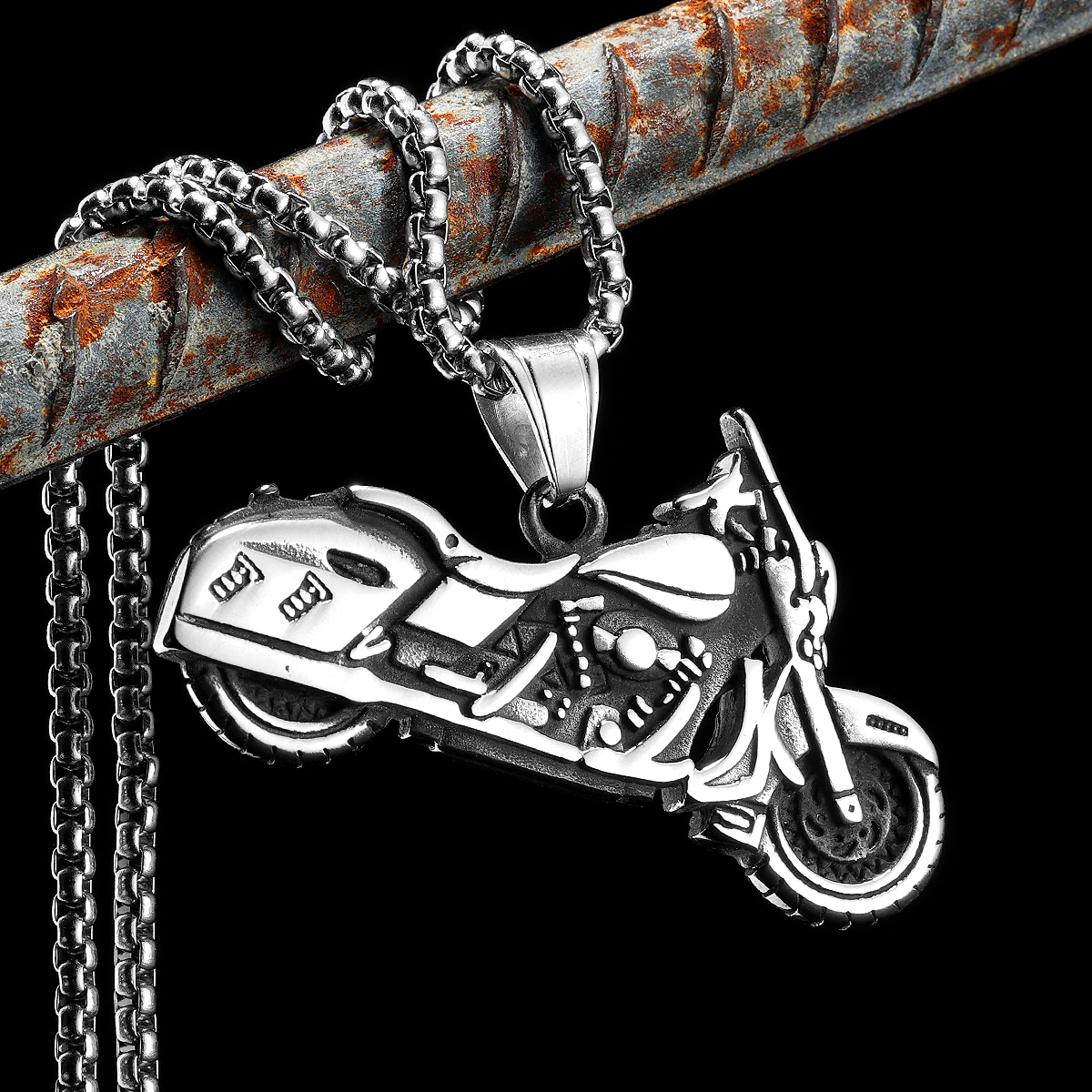 Vintage Fashion Newtown - Vintage cruzeiro motocicleta piloto de aço