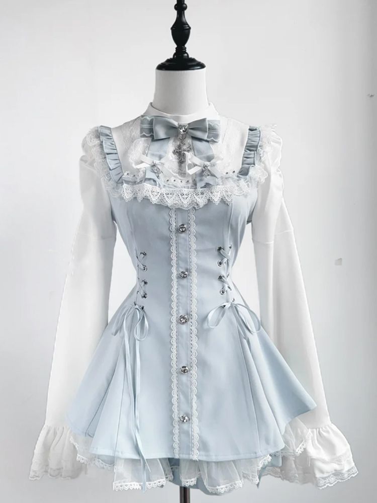 V Vintage Fashion - Conjunto de Moda Vintage Francês Elegante