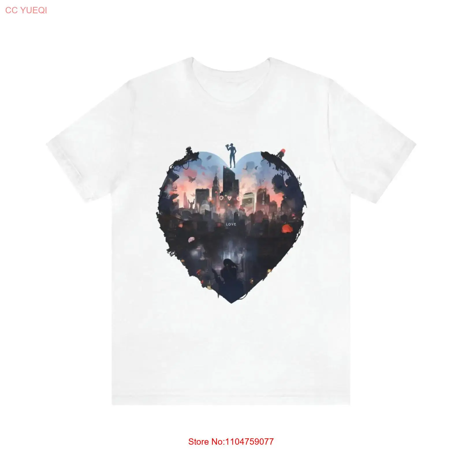 Vintage Fashion York - Camiseta branca I Heart New York