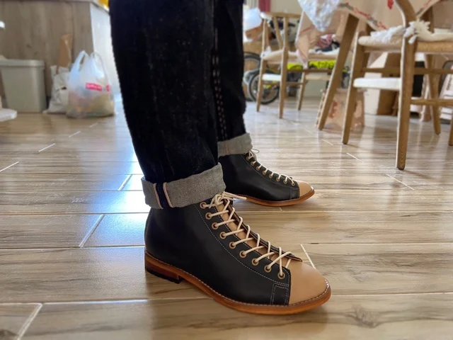 Vintage Fashion Dress - Botas de alta qualidade masculinas goodyear-welted