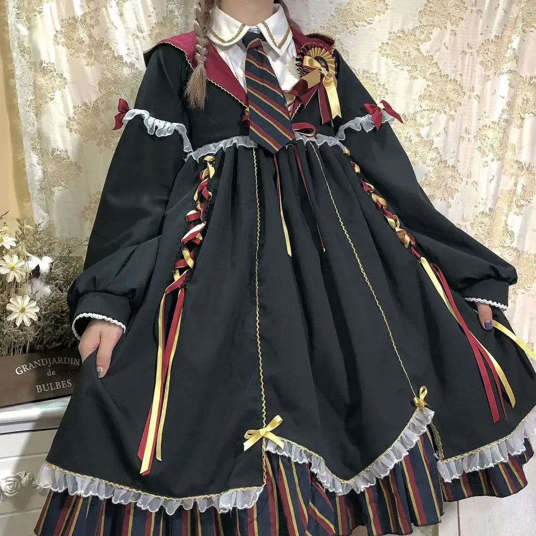 Magogo lolita vestido gótico f - Vintage Fashion Dresses avaliação e preço