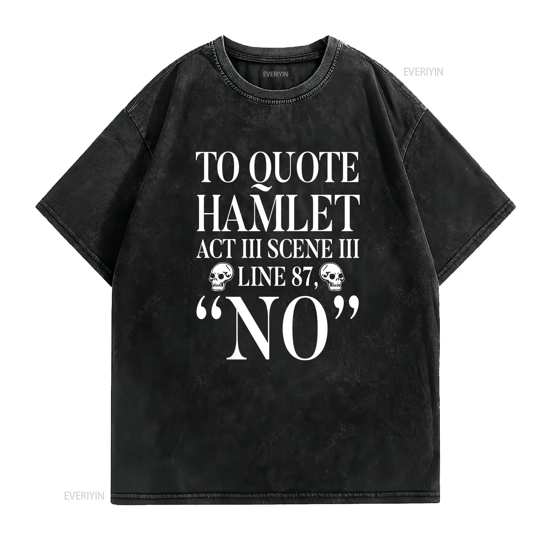 Camiseta com estampa de Hamlet - Vintage Fashion Quotes Short avaliação e preço