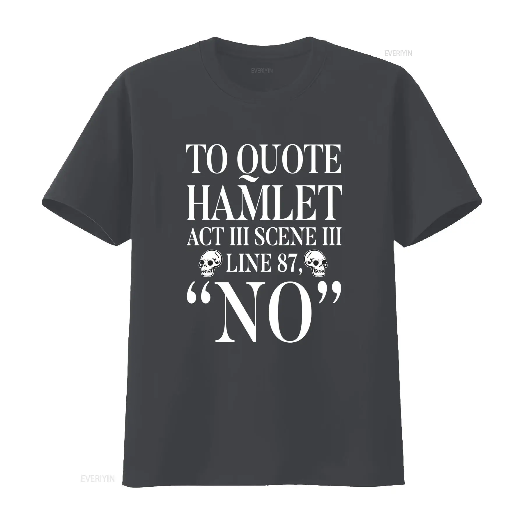 Camiseta com estampa de Hamlet - Vintage Fashion Quotes Short avaliação e preço