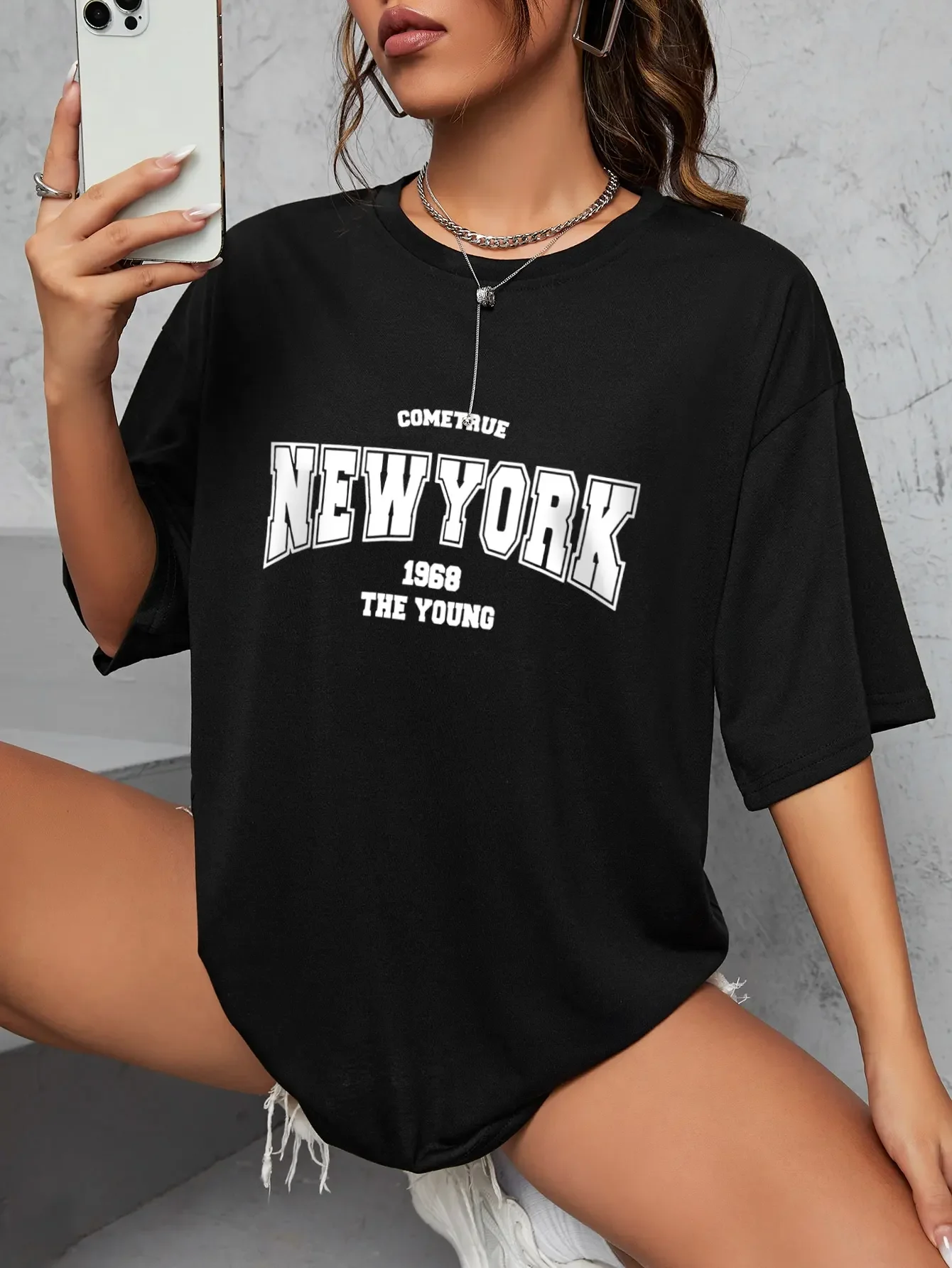 Vintage 1968 nova york gráfico - Vintage Fashion York avaliação e preço