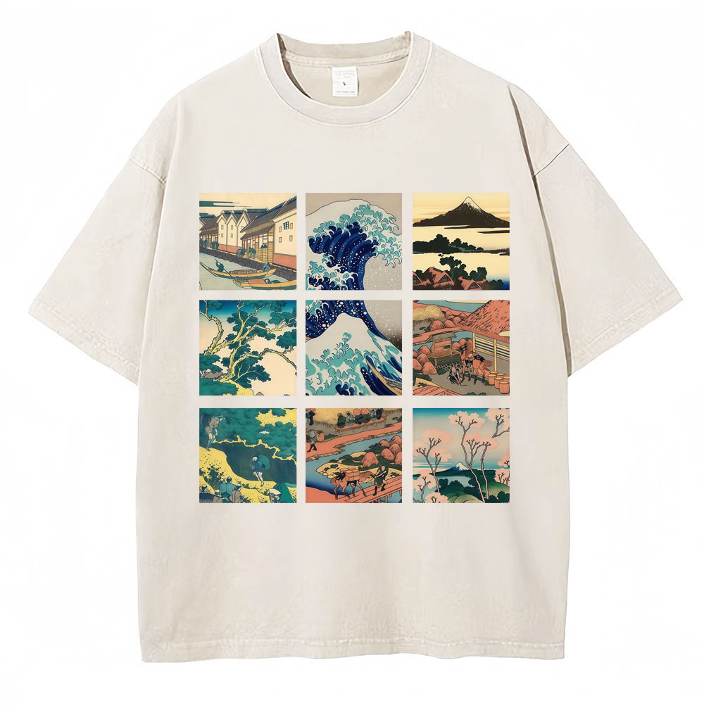 Camiseta Gráfica Estilo Japonê - Vintage Fashion Kyoto avaliação e preço