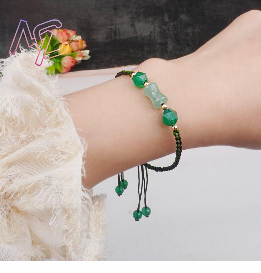 Verde natural jade contas puls - Vintage Women Fashion avaliação e preço