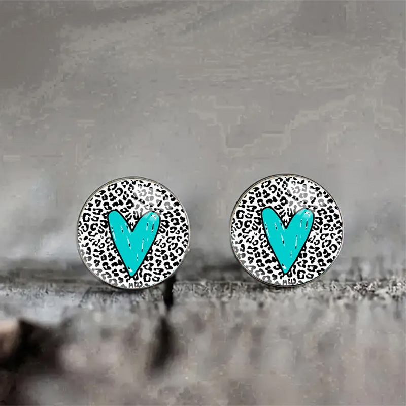 Brincos de vidro com estampa d - Vintage Fashion Illustrations avaliação e preço