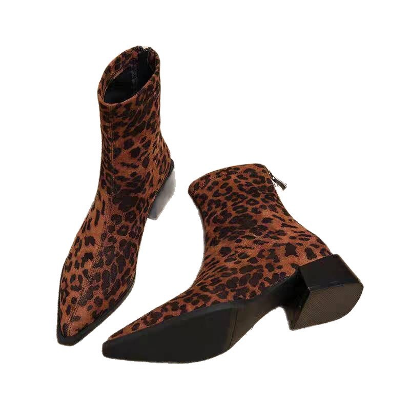 Novas Botas de Salto Baixo Fem - Vintage Fashion Dress avaliação e preço