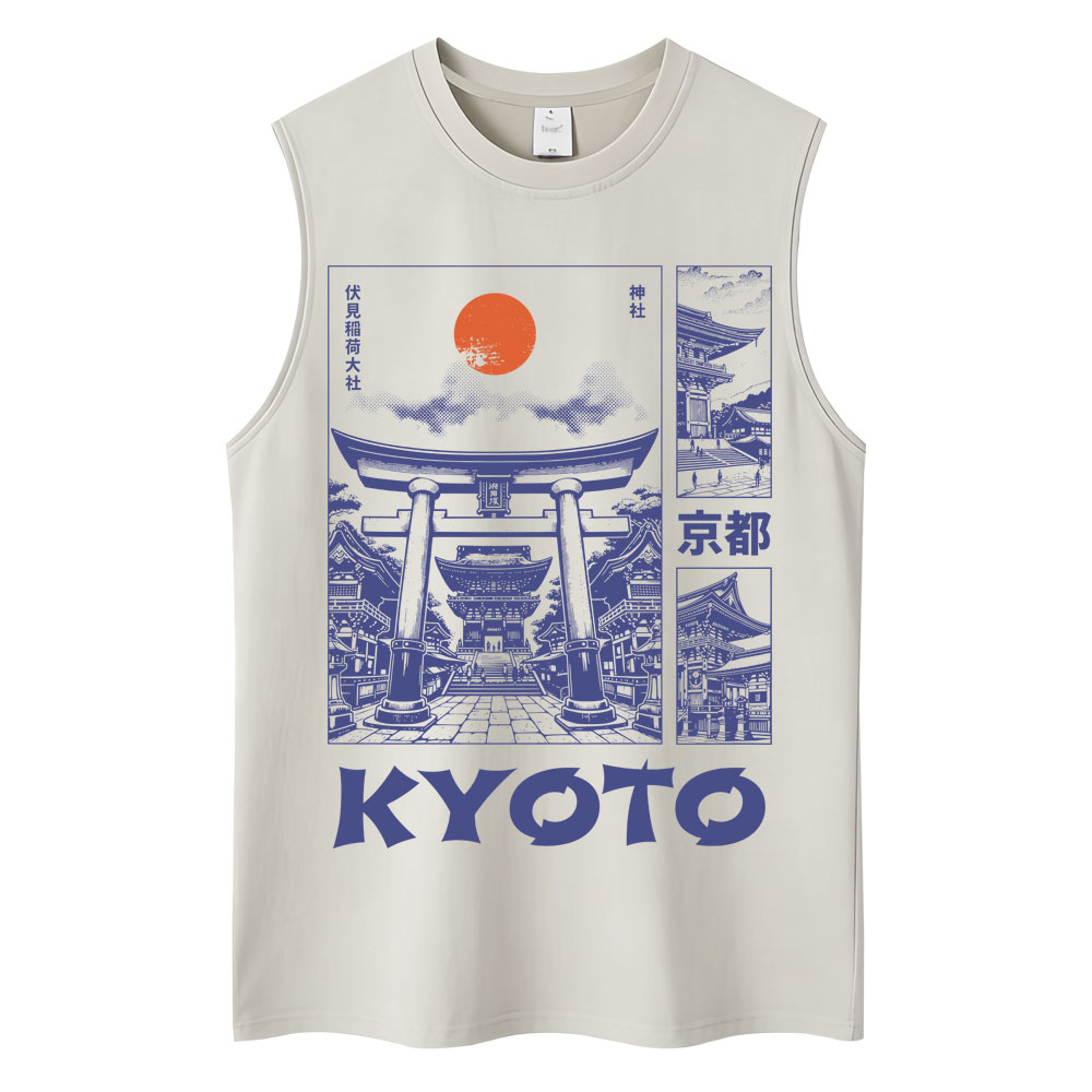 Camisetas sem mangas estilo ja - Vintage Fashion Kyoto avaliação e preço