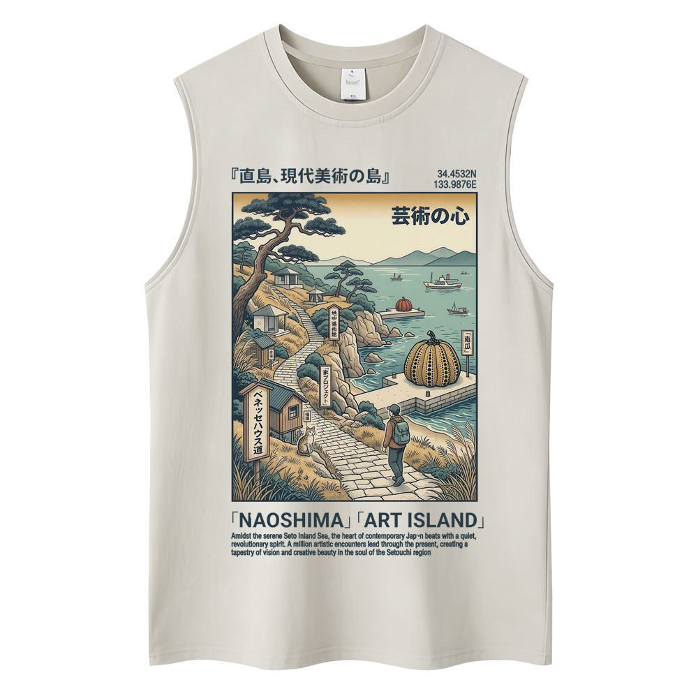 Camisetas sem mangas estilo ja - Vintage Fashion Kyoto avaliação e preço