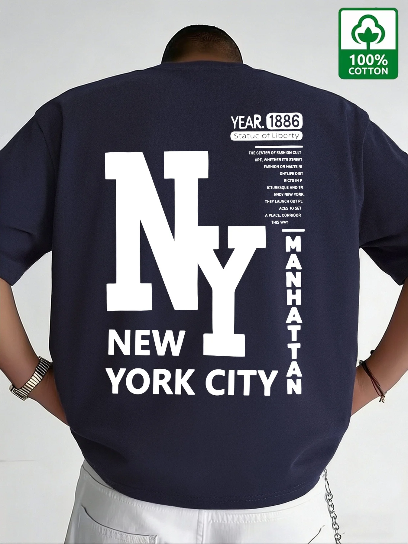 Camiseta Masculina NYC de Algo - Vintage Fashion York avaliação e preço