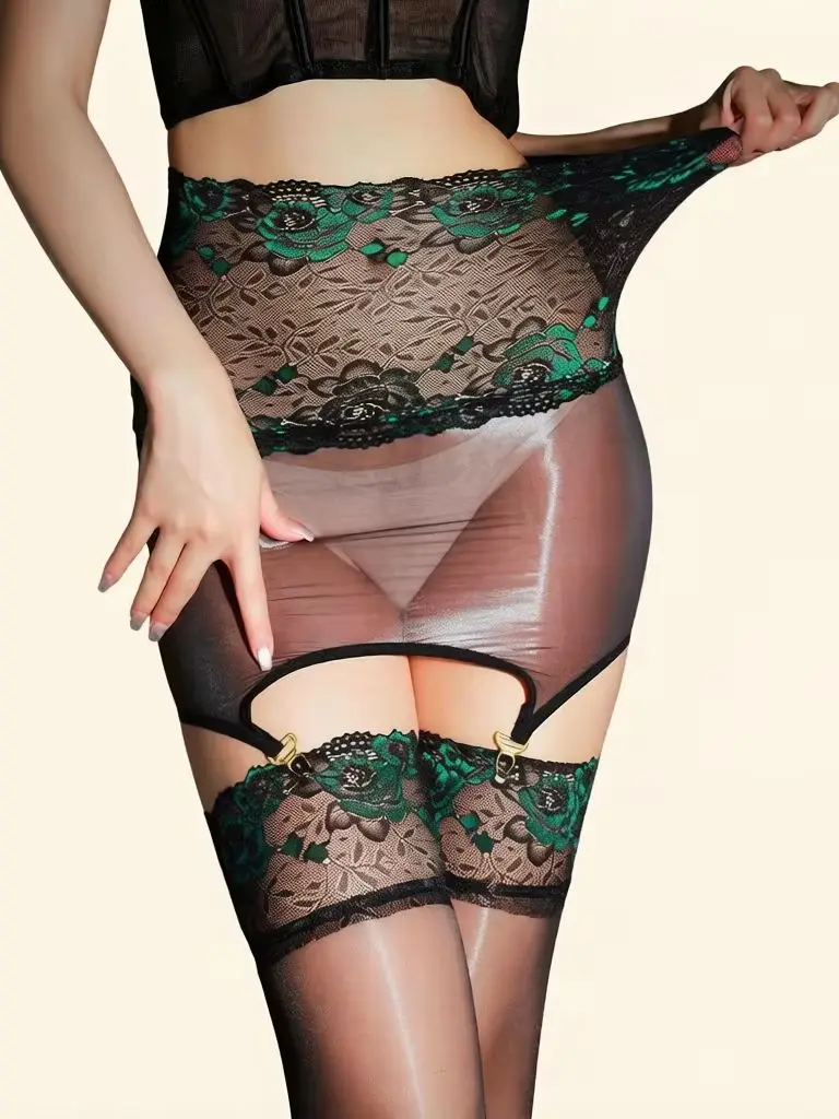 Meias femininas 2 em 1 de rend - Vintage Fashion Wear avaliação e preço