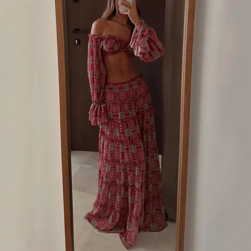 Conjunto de Saia com Estampa V - Vintage Fashion Pieces avaliação e preço