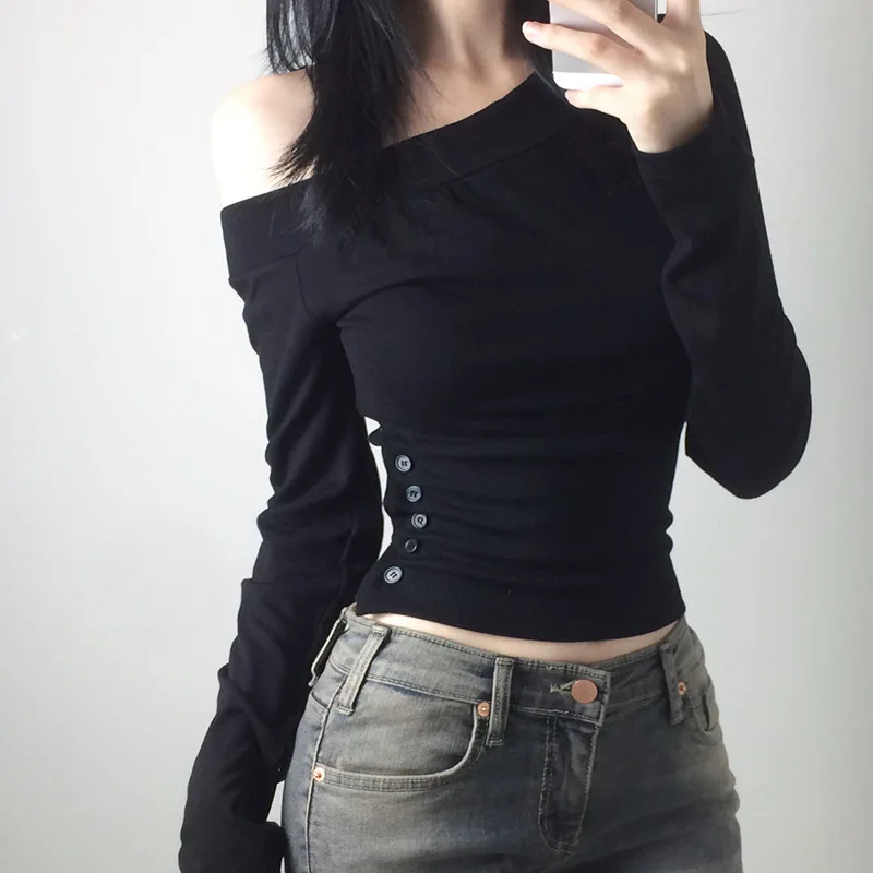 Camiseta Vintage Y2K com Botõe - Vintage Women Fashion avaliação e preço