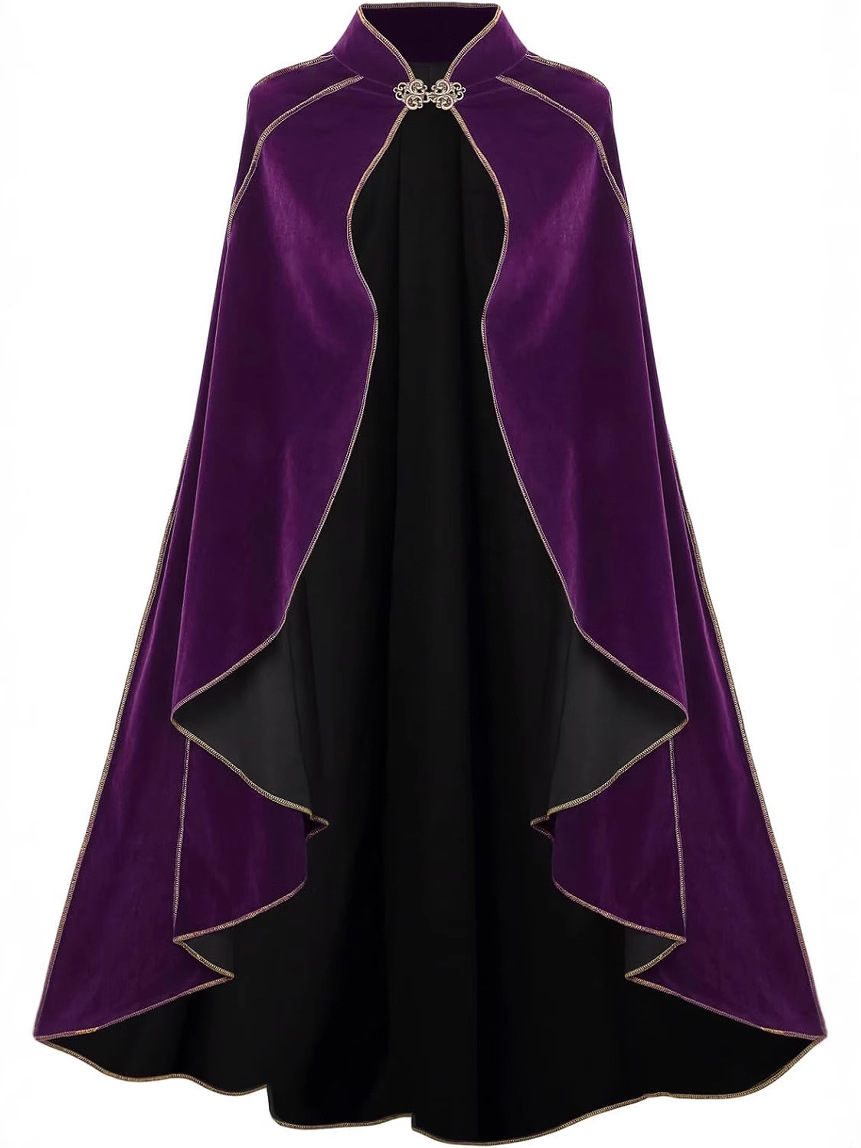 Capa Medieval de Pelúcia com A - Vintage Fashion Dress avaliação e preço