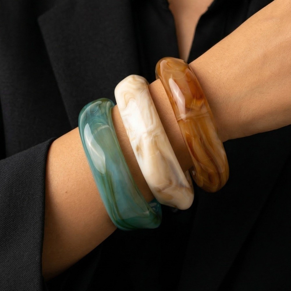 Conjunto de 3 Pulseiras de Res - Vintage Fashion Gen Z avaliação e preço